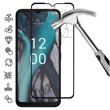 Protecteur d’Écran - 9H - Nokia C22 en Verre Trempé Full Cover - Bord Noir