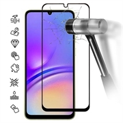 Protecteur d’Écran - 9H - Samsung Galaxy A05 en Verre Trempé Full Cover - Bord Noir