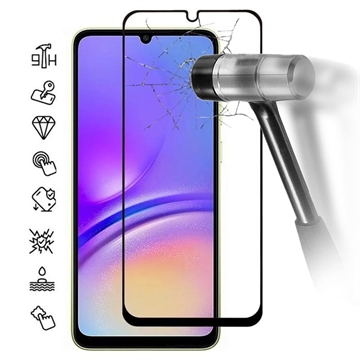 Protecteur d’Écran - 9H - Samsung Galaxy A05 en Verre Trempé Full Cover - Bord Noir