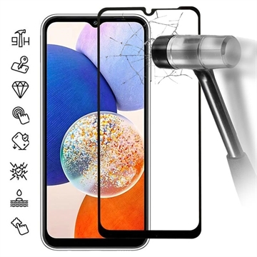 Protecteur d’Écran - 9H - Samsung Galaxy A15 en Verre Trempé Full Cover - Bord Noir