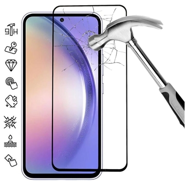 Protecteur d’Écran Samsung Galaxy A55 en Verre Trempé Full Cover - Bord Noir