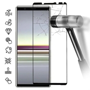 Protecteur d’Écran - 9H - Sony Xperia 5 V en Verre Trempé Full Cover - Bord Noir