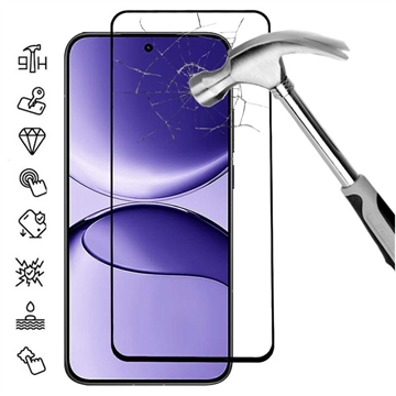 Protecteur d\'écran Xiaomi Redmi K80 Ultra en verre trempé Couverture complète - 9H - Bord noir