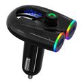 Chargeur Voiture / Transmetteur FM Bluetooth 5.0 avec Bass Boost G68 - Noir