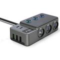 GC06 Adaptateur chargeur de voiture haute puissance - 3 prises, USB-A, PD USB-C - 120W