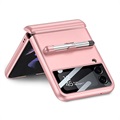 Coque Hybride Samsung Galaxy Z Flip3 5G GKK avec Stylet - Rose