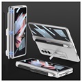 Coque Hybride Samsung Galaxy Z Fold3 5G GKK Magnetic Fold avec Fente Stylo - Argenté