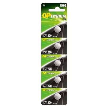 Piles bouton GP Mini CR1220 - 5 pièces