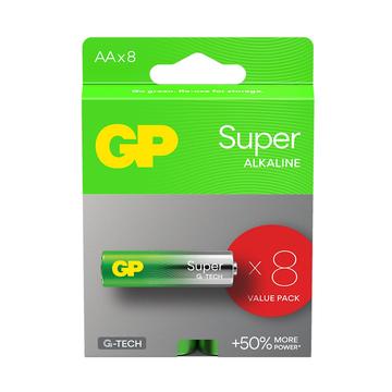 Piles GP Super G-Tech LR6/AA - 8 pièces