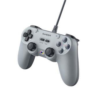 GameSir T3 Lite Manette de jeu filaire pour PC/Steam/Switch/Android/iOS - Gris