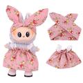 Ensemble robe et bandeau pour mini-figure Labubu 17cm - Rose