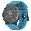 Bracelet Garmin Fenix 7X/6X GPS/6X Pro en Silicone Souple - Bleu