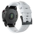 Bracelet Garmin Fenix 7X/6X GPS/6X Pro en Silicone Souple - Blanc