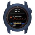 Coque Garmin Fenix 7X/7X Solar en TPU Galvanisé - Bleu Minuit