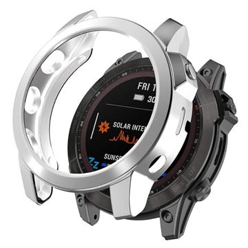 Coque Garmin Fenix 7X/7X Solar en TPU Galvanisé - Argenté