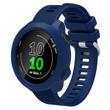 Bracelet en Silicone de Rechange avec Cadre Intégré Garmin Forerunner 158 - Bleu