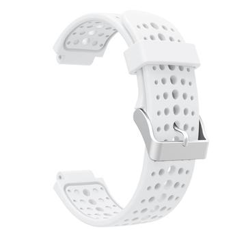 Bracelet Garmin Forerunner 220/230/235/620/630/735 en Silicone Souple - Blanc