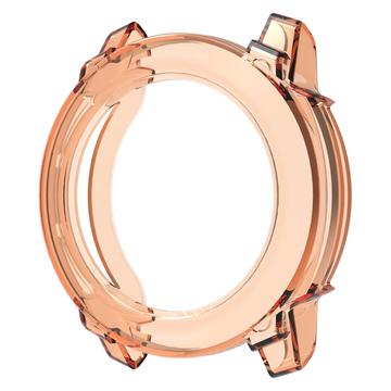 Coque Garmin Instinct 3 en TPU Ultra Fine - 45mm - Orange Transparente