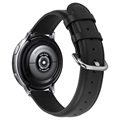 Bracelet Samsung Galaxy Watch Active2 en Cuir Véritable - 44mm - Noir