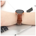 Bracelet Samsung Galaxy Watch Active2 en Cuir Véritable - 44mm - Marron