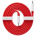 Câble USB Type-C OnePlus Warp Charge 5481100047 - 1m - Rouge / Blanc
