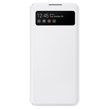 Étui à Rabat Samsung Galaxy A42 5G S View EF-EA426PWEGEE - Blanc