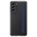 Coque Fine Samsung Galaxy S21 FE 5G avec Sangle EF-XG990CBEGWW - Gris Foncé