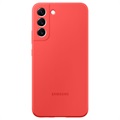 Coque Samsung Galaxy S22+ 5G en Silicone EF-PS906TPEGWW - Rouge Brillant