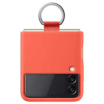 Coque Samsung Galaxy Z Flip3 5G en Silicone EF-PF711TPEGWW - Corail