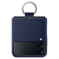 Coque Samsung Galaxy Z Flip3 5G en Silicone EF-PF711TNEGWW - Bleu Marine