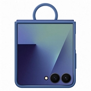 Coque Samsung Galaxy Z Flip7 en Silicone avec Anneau EF-PF766TNEGWW - Bleu