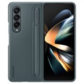 Coque Standing Cover Samsung Galaxy Z Fold4 5G avec Pen EF-OF93PCJEGWW - Gris Verte
