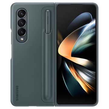 Coque Standing Cover Samsung Galaxy Z Fold4 5G avec Pen EF-OF93PCJEGWW - Gris Verte
