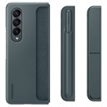 Coque Standing Cover Samsung Galaxy Z Fold4 5G avec Pen EF-OF93PCJEGWW - Gris Verte