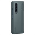 Coque Standing Cover Samsung Galaxy Z Fold4 5G avec Pen EF-OF93PCJEGWW - Gris Verte