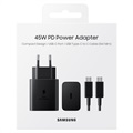 Adaptateur Secteur USB-C Samsung Super Fast EP-T4510XBEGEU - 45W - Noir