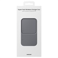 Chargeur Sans Fil Duo Samsung Super Fast EP-P5400BBEGEU - Gris Foncé