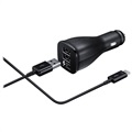 Chargeur Voiture Rapide Double USB Type-C Samsung EP-LN920CBE - Noir