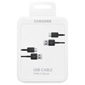 Câble USB-A / USB-C Samsung EP-DG930MBEGWW - 2 Pcs. - Noir