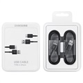 Câble USB-A / USB-C Samsung EP-DG930MBEGWW - 2 Pcs. - Noir