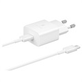 Chargeur de Voyage Rapide Samsung & Câble USB-C EP-T1510XWEGEU - 15W - Blanc