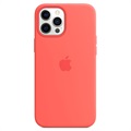 Coque Silicone avec MagSafe iPhone 12 Pro Max Apple MHL93ZM/A - Rose Agrume
