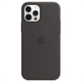 Coque Silicone avec MagSafe iPhone 12/12 Pro Apple MHL73ZM/A - Noire
