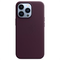 Coque iPhone 13 Pro en Cuir avec MagSafe Apple MM1A3ZM/A - Cerise Noire