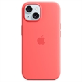 Coque iPhone 15 en Silicone avec MagSafe Apple MT0V3ZM/A - Goyave