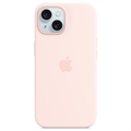 Coque iPhone 15 en Silicone avec MagSafe Apple MT0U3ZM/A - Rose Clair