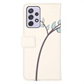 Étui Portefeuille Samsung Galaxy A73 5G - Série Glam - Chouettes