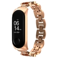 Bracelet Xiaomi Mi Band 5/6 en Acier Inoxydable Glam - Doré