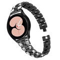 Bracelet Samsung Galaxy Watch4/Watch4 Classic en Acier Inoxydable Glam - Noir