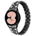 Bracelet Samsung Galaxy Watch4/Watch4 Classic en Acier Inoxydable Glam - Noir